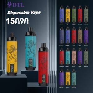 Dispositif Cigarette électronique jetable vape Pod 15000 bouffées DL DTL E-Shisha Hookah avec l'écran, contrôle de flux d'air et rechargeable AL FAKHAR Crown Bar