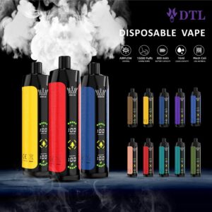 Appareil de Cigarette électronique jetable vape Pod DTL DL 15000 puff E-Shisha Hookah avec écran complet, flux d'air réglable et rechargeable AL FAKHAR Crown Bar